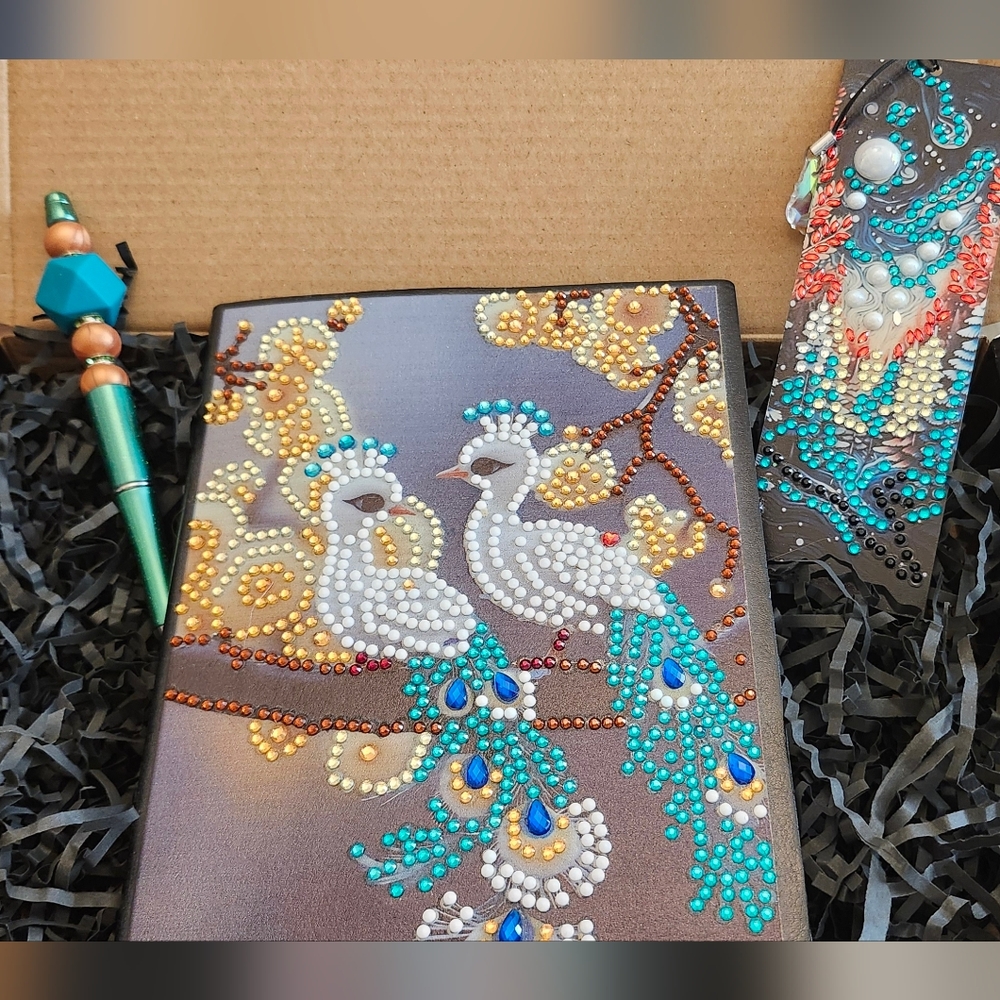 Peacock Design Tablet Case with Bookmark
